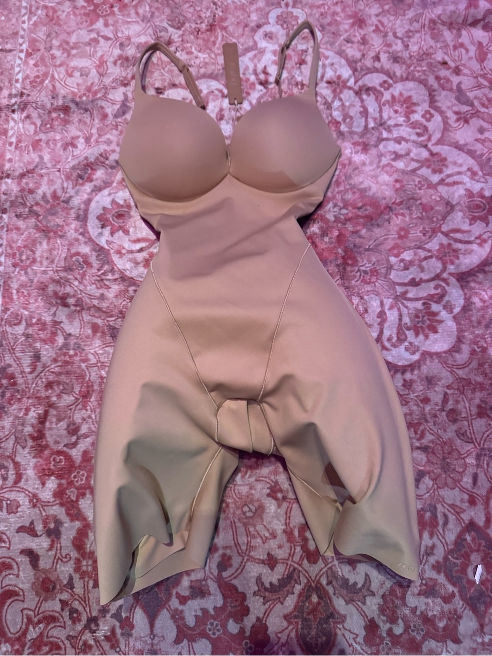 SKIMS Light Nude Sculpting Bodysuit with Built-In Cups